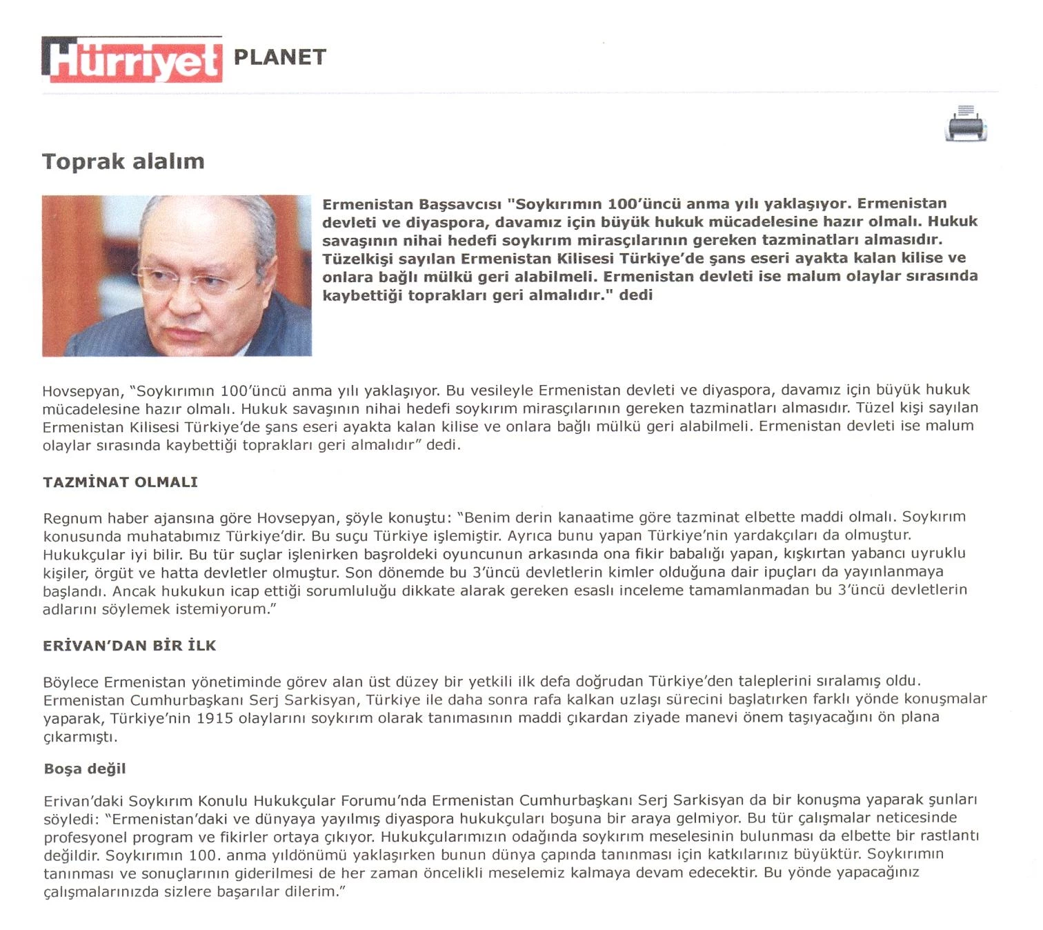 Οι Αρμένιοι διεκδικούν…επτά τουρκικές επαρχίες!